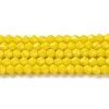 Opaque Solid Color Imitation Jade Glass Beads Strands LS-EGLA-A039-P4mm-D05-1