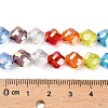 Electroplated Glass Beads Strands EGLA-P067-04A-02-4