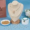 500Pcs Brass Smooth Round Beads KK-PA0001-19G-3