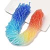 Transparent Painted Glass Beads Strands X1-DGLA-A034-T4mm-A13-1
