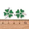 304 Stainless Steel with Green Enamel Pendants SA-CBA061A-04P-3