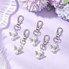 10Pcs Angel Glass Pearl Pendant Decorations HJEW-JM02672-03-2