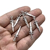 Tibetan Style Alloy Pendants PW-WGD50FB-01-1