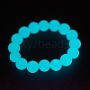 Synthetic Luminous Stone Beaded Stretch Bracelet BJEW-P203-10mm-01A-3