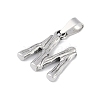 Non-Tarnish 304 Stainless Steel Pendants STAS-F235-01P-M-2