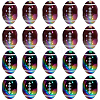 20Pcs 2 Colors Opaque Acrylic European Beads OACR-SC0003-04-1