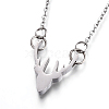 Non-Tarnish 304 Stainless Steel Pendant Necklaces NJEW-O109-01P-2