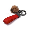 Plush & Imitation Leather Keychain KEYC-K023-01B-01-2