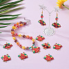  18Pcs 9 Styles Cute Printed Alloy Pendants ENAM-TA0001-63-7