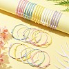 30Pcs 5 Color Adjustable Waxed Polyester Braided Cord Bracelets X1-BJEW-FZ00016-8