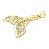 Brass Micro Pave Cubic Zirconia Pendants KK-S511-04D-G-2