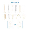 Brass Stud Earring Findings KK-TA0007-75-2