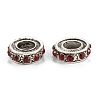 Alloy Rhinestone European Beads PALLOY-P257-01AS-A-2