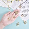 7Pcs 7 Styles Rack Plating Brass Micro Pave Clear Cubic Zirconia Charms ZIRC-SZ0004-87-3