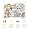 SUPERFINDINGS 80Pcs 4 Style Brass Charms KK-FH0002-94-1