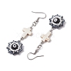 Glass Seed Beads Dangle Earrings EJEW-MZ00219-05-4