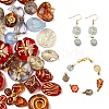 40Pcs 5 Colors Transparent Acrylic Beads MACR-YW0003-46A-1