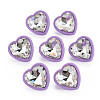 Crystal Rhinestone Heart Stud Earrings with 925 Sterling Silver Pins for Women MACR-S275-038B-1