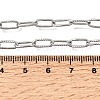 4MM 304 Stainless Steel Textured Paperclip Chain Necklaces for Man and Women SA-CBAB767-10P-5