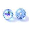 AB Color Plated Glass Beads EGLA-P059-02B-AB19-2