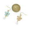 Alloy Enamel Dangle Earrings EJEW-JE06294-02-3