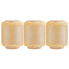 3 Rolls Polyester Satin Frayed Ribbon OCOR-DR0001-03C-1