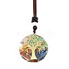 Resin & Natural & Synthetic Mixed Gemstone Pendant Necklaces OG4289-09-1