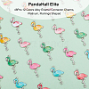   48Pcs 12 Colors Alloy Enamel Connector Charms ENAM-PH0002-23-4