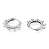 Tarnish Resistant 304 Stainless Steel Hoop Earrings Findings STAS-N092-188-2