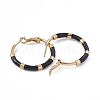 PVD Vacuum Plating 201 Stainless Steel Hoop Earrings for Women EJEW-B016-33B-2