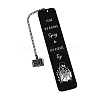 Skeleton Stainless Steel Rectangle Bookmark for Booklovers Reader LS-PW-WGA1359-03-1