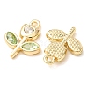 Alloy with Rhinestone Pendants AL-CBA7256-01G-01-3
