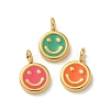 Ion Plating(IP) 304 Stainless Steel Enamel Charms STAS-G351-04G-1