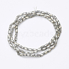 Electroplate Transparent Glass Beads Strands EGLA-E046-D03-2
