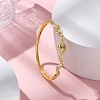 Rack Plating Brass Micro Pave Cubic Zirconia Hinged Bangles BJEW-H624-05G-3