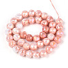 Anti-Tarnish Electroplate Glass Beads Strands X-GLAA-N010-10mm-05-4