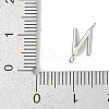 304 Stainless Steel Letter Connector Charms STAS-M108-01P-14-3