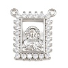 Brass Micro Pave Clear Cubic Zirconia Pendants KK-CBA6A75-48A-P-1