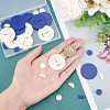 CHGCRAFT 36Pcs 6 Style Acrylic Pendants MACR-CA0001-20-3