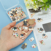 48Pcs 8 Styles Graduation Season Alloy Enamel Pendants ENAM-PH0002-85-3