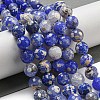 Faceted Natural Fire Crackle Agate Beads Strands G-F447-12mm-J04-2