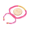 Polyester Cord Braided Bead Bracelets for Women BJEW-L698-01G-09-5