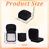 Plastic Cover with Velvet Brooch Packing Boxes VBOX-WH0012-06B-2