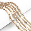 Electroplate Glass Beads Strands EGLA-A034-T1mm-B23-1