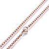 304 Stainless Steel Box Chain Necklaces NJEW-P244-01RG-2