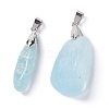 Natural Aquamarine Pendants G-H259-05P-A-3