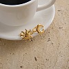 304 Stainless Steel Cuff Rings for Women RJEW-B137-02G-02-1