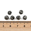 Polymer Clay Rhinestone Beads RB-H284-6MM-Half-1-2