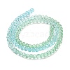 Transparent Painted Glass Beads Strands X1-DGLA-A034-T3mm-A16-5