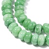 Dyed Natural White Jade Beads Strands G-G107-A18-01-3